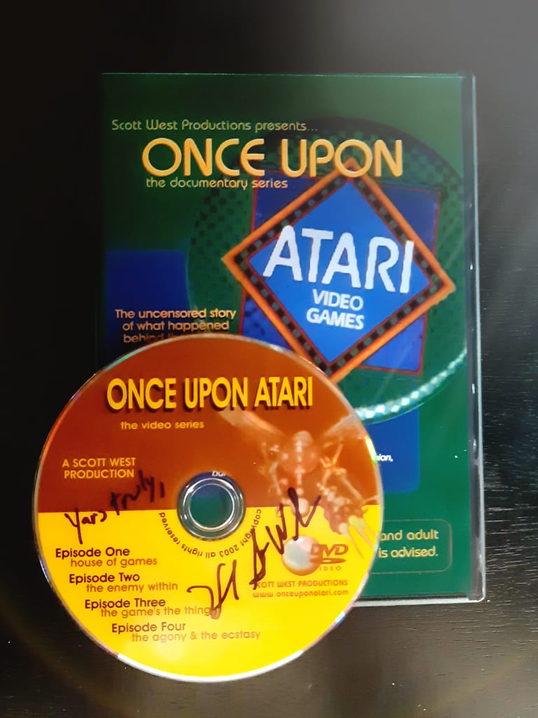 Once Upon Atari DVD with autograph